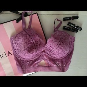Victoria's Secret 34D/DD Purple Lace Bralette